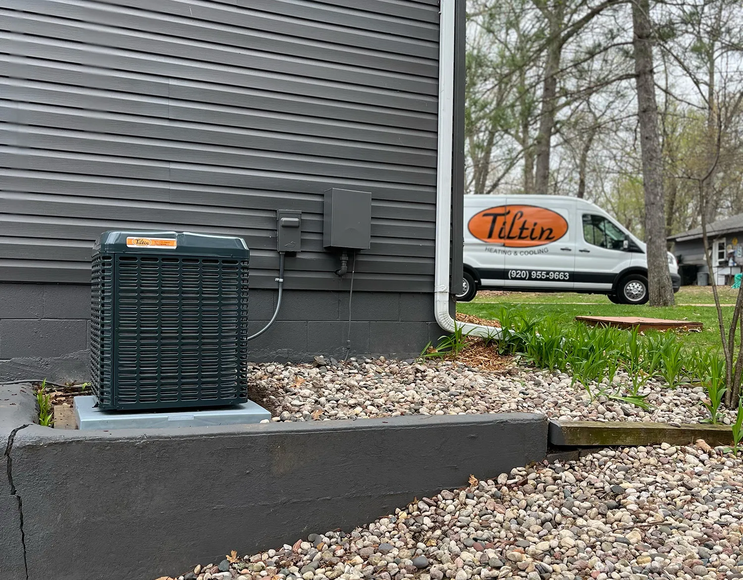 Tiltin Heating & Cooling service van